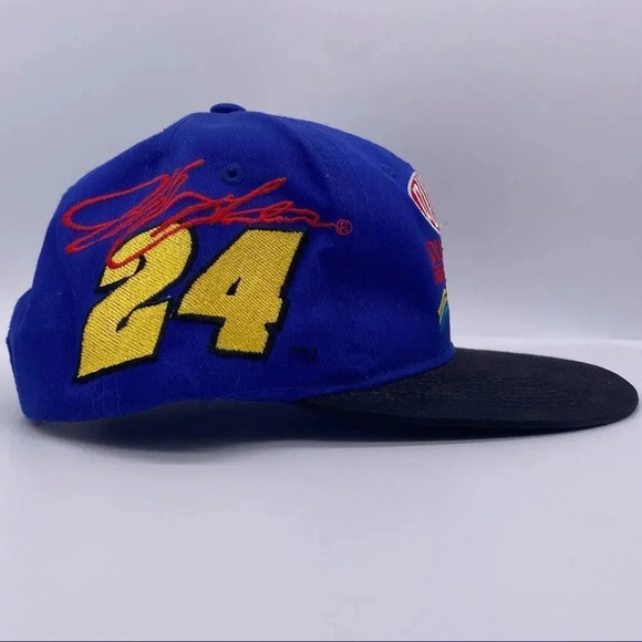 Vintage Jeff Gordon #24 NASCAR DuPont Racing SnapBack Hat 🧢🏎🏁 - Picture 2 of 5